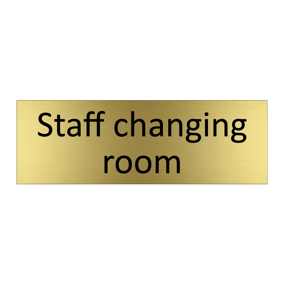 Staff changing room