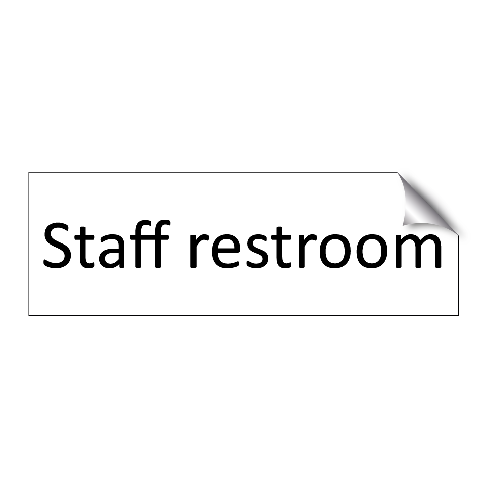 Staff restroom