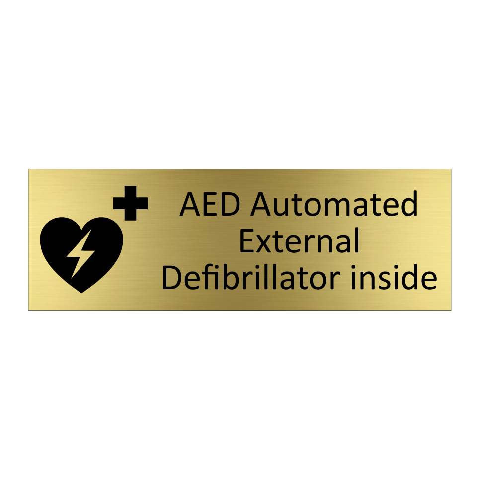 AED Automated External Defibrillator inside