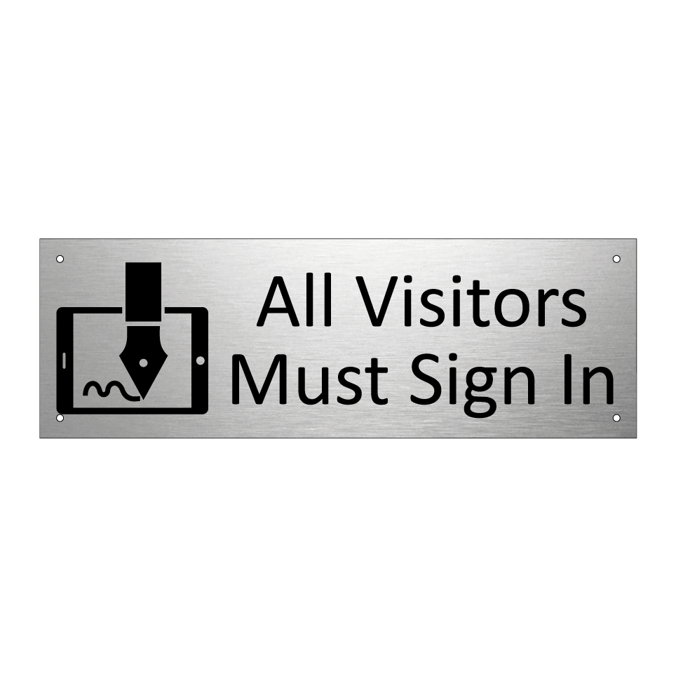 All Visitors Must Sign In