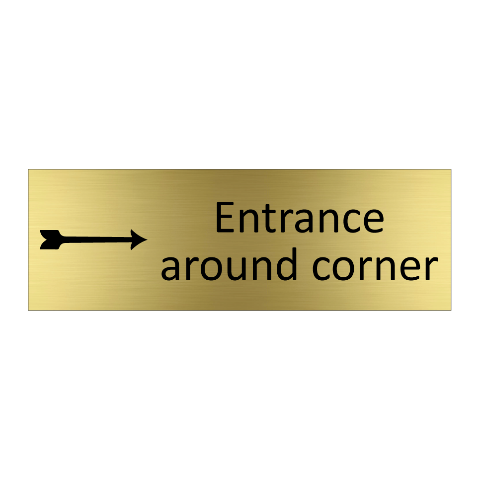 Entrance around corner