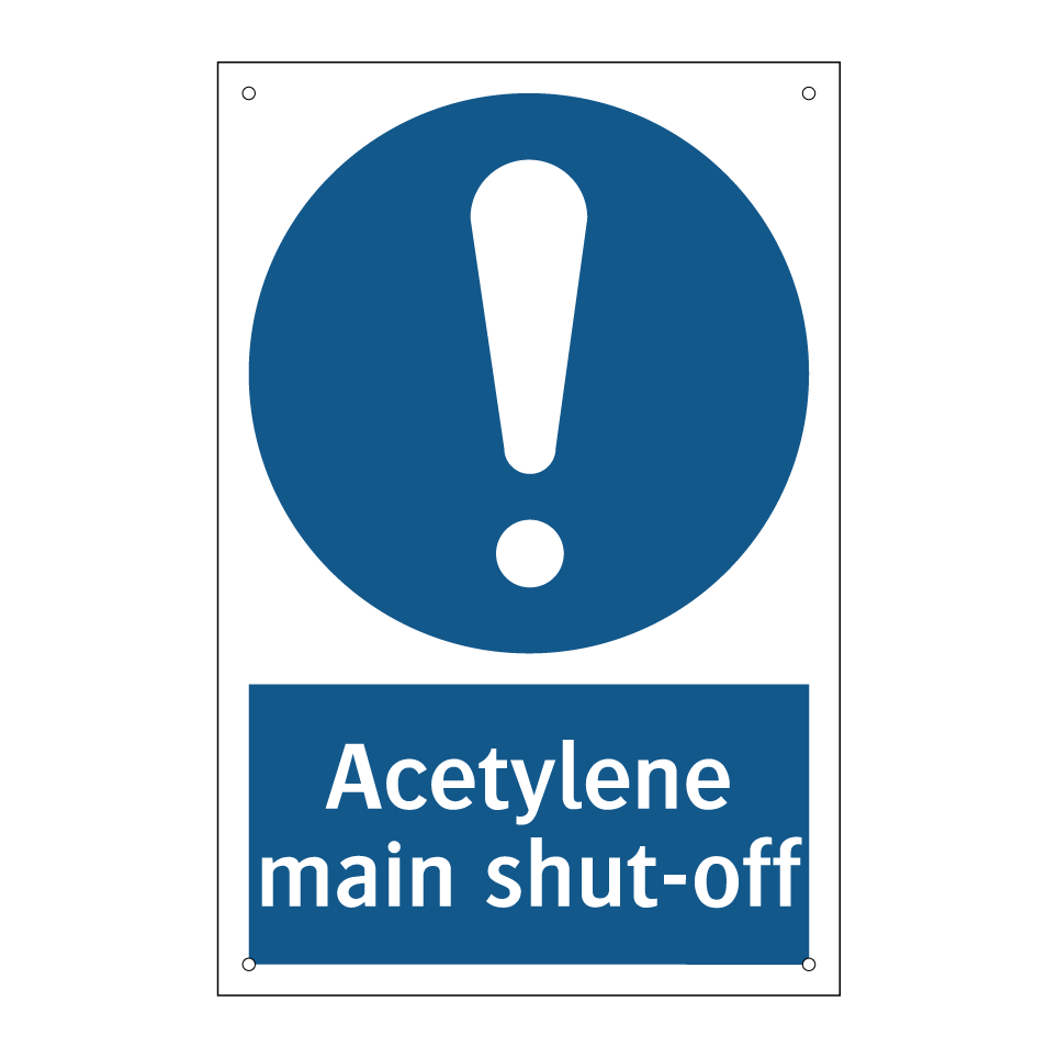 Acetylene main shut-off