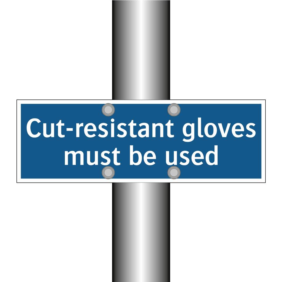 Cut-resistant gloves must be used