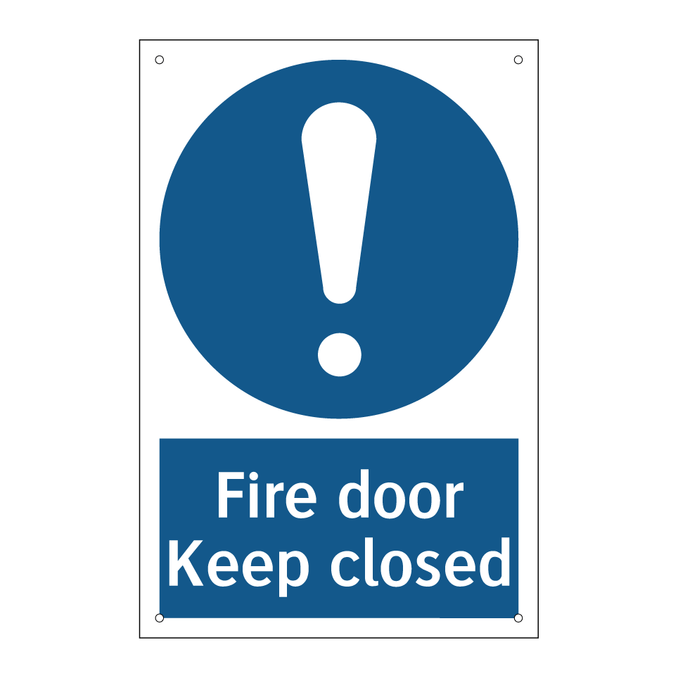 Fire door Keep closed