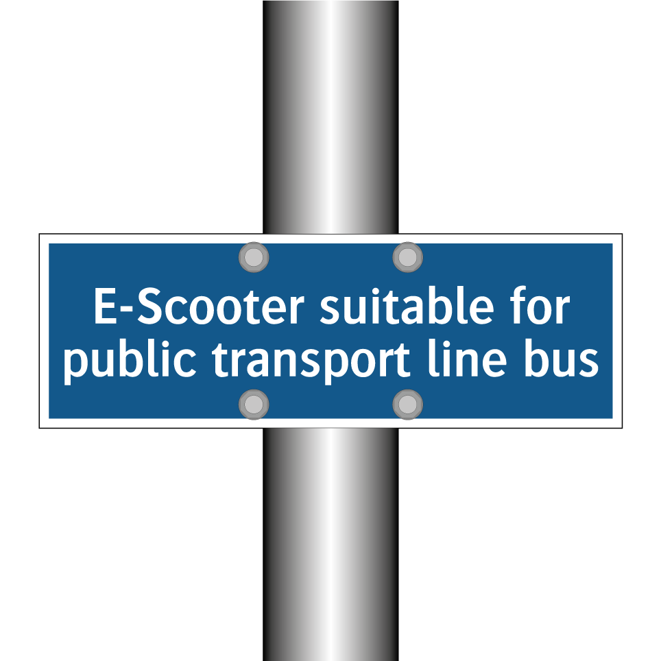 E-Scooter suitable for public transport line bus