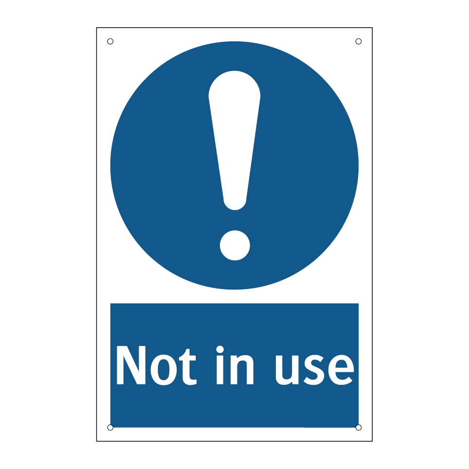 Not in use