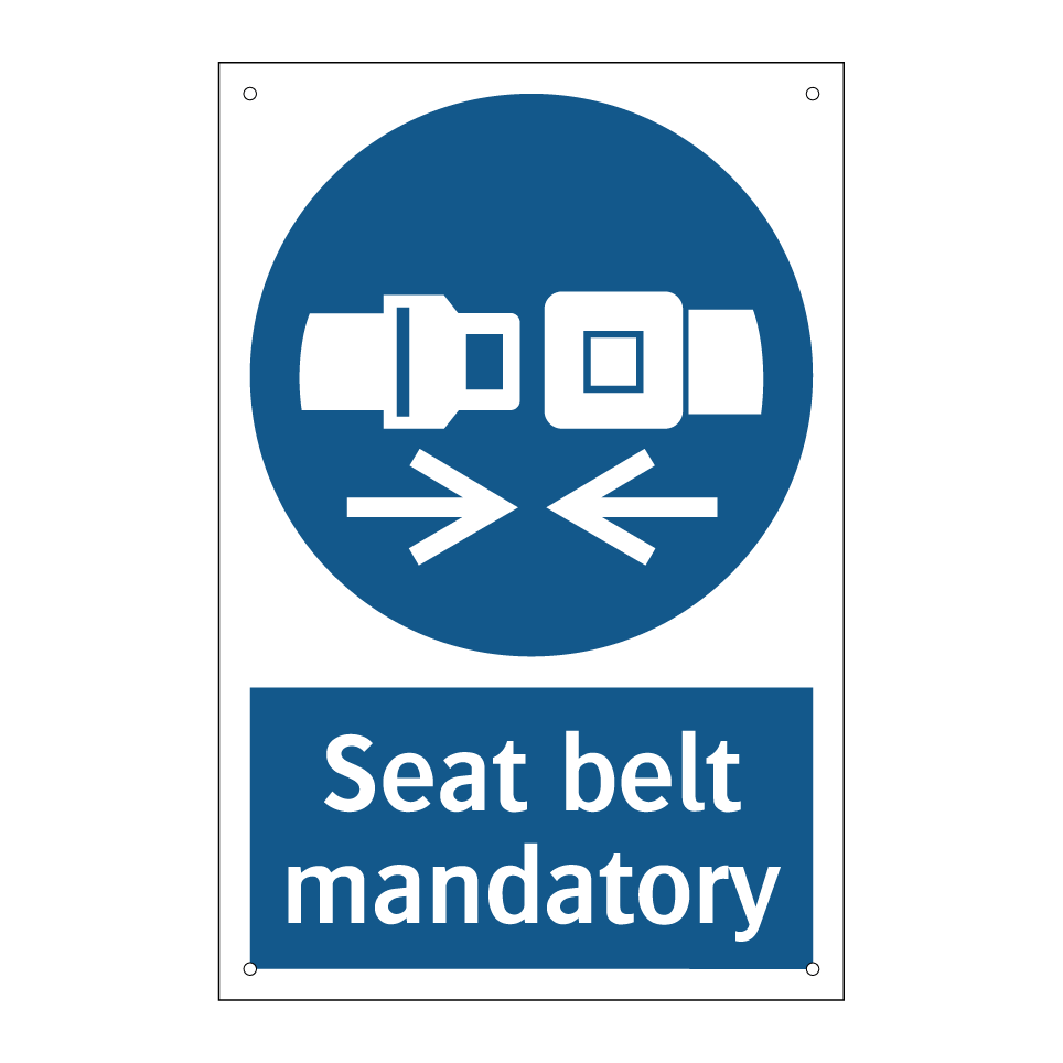 Seat belt mandatory