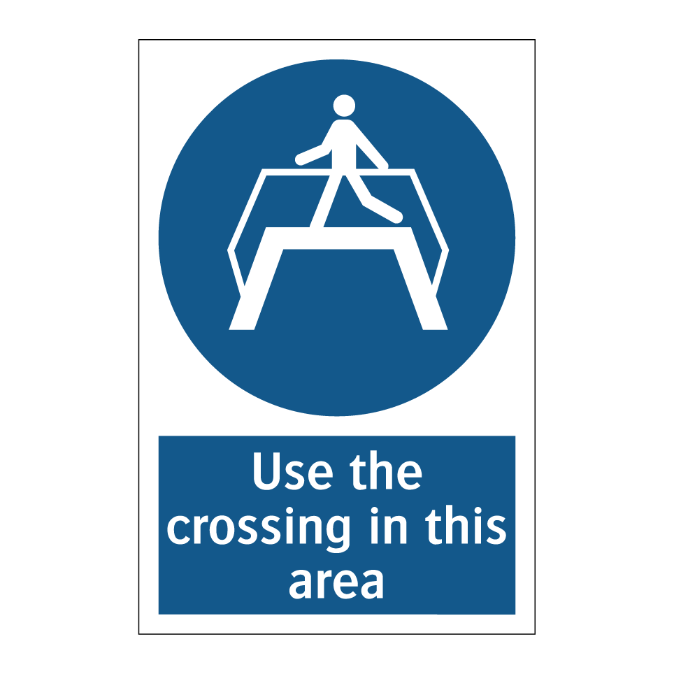 Use the crossing in this area