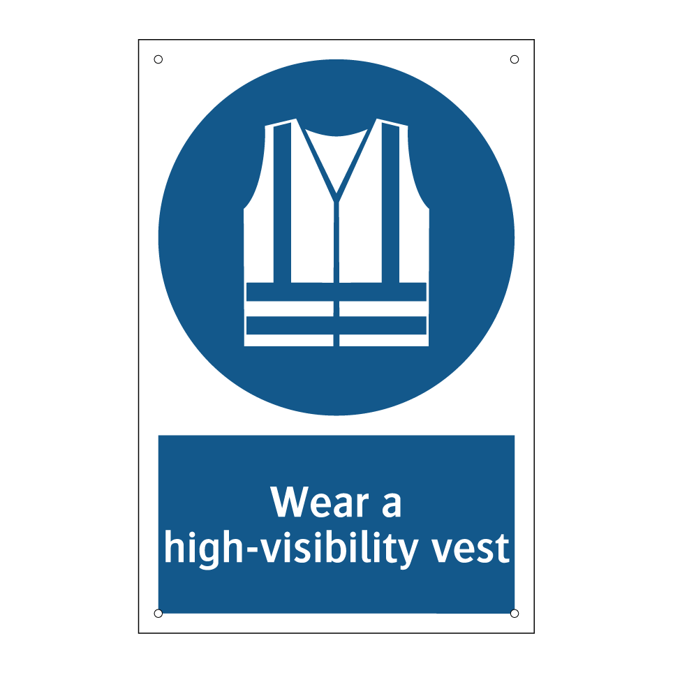 Wear a high-visibility vest