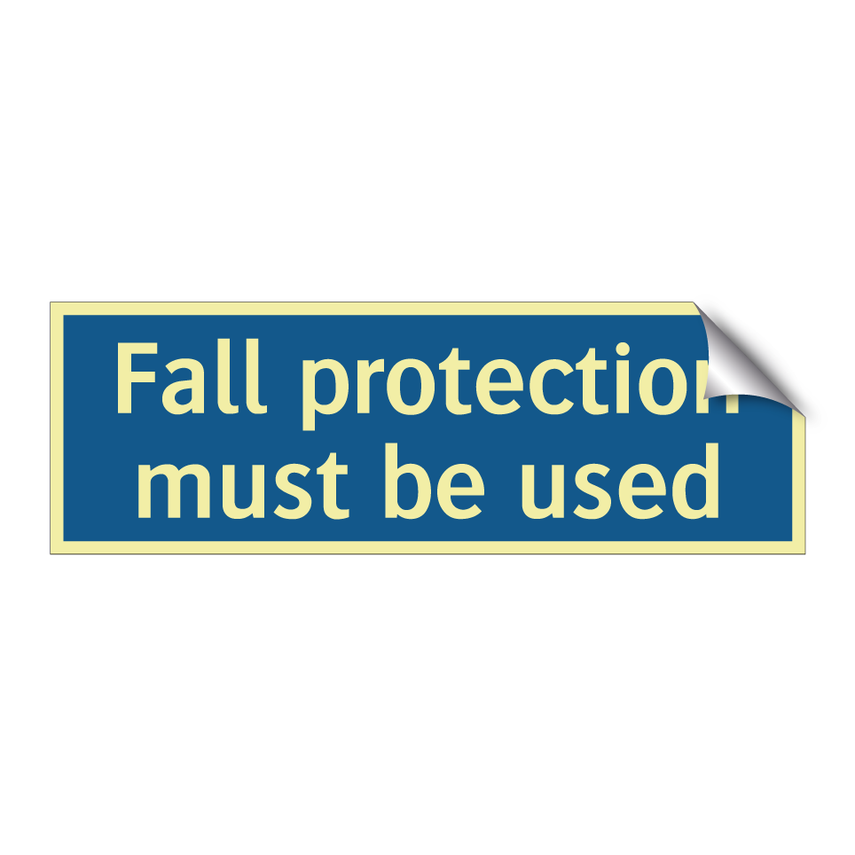 Fall protection must be used