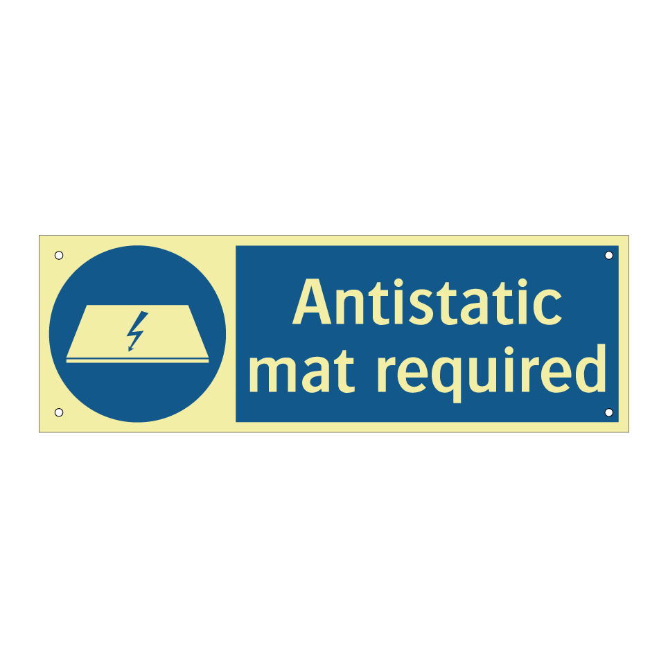 Antistatic mat required