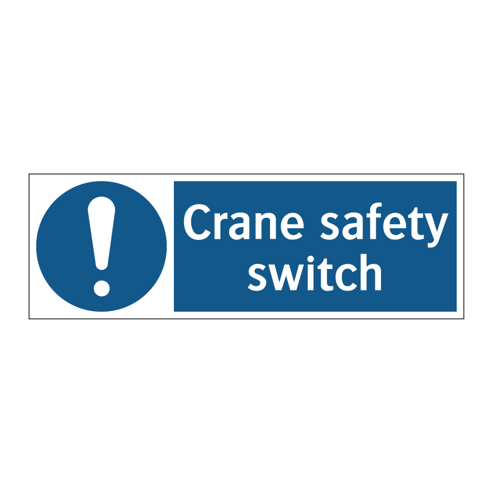 Crane safety switch