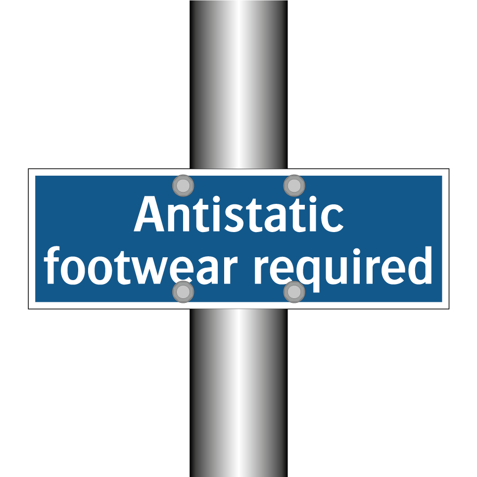 Antistatic footwear required