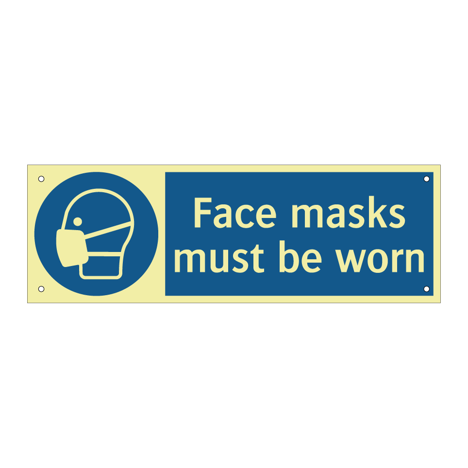 Face masks must be worn