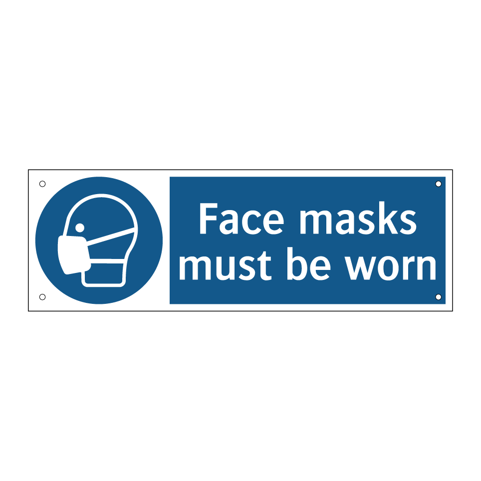 Face masks must be worn