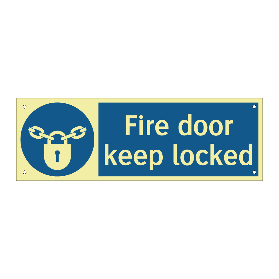 Fire door keep locked