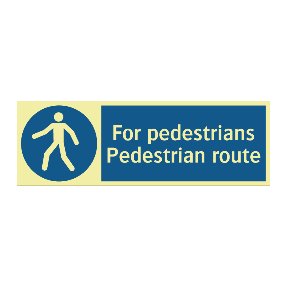 For pedestrians Pedestrian route