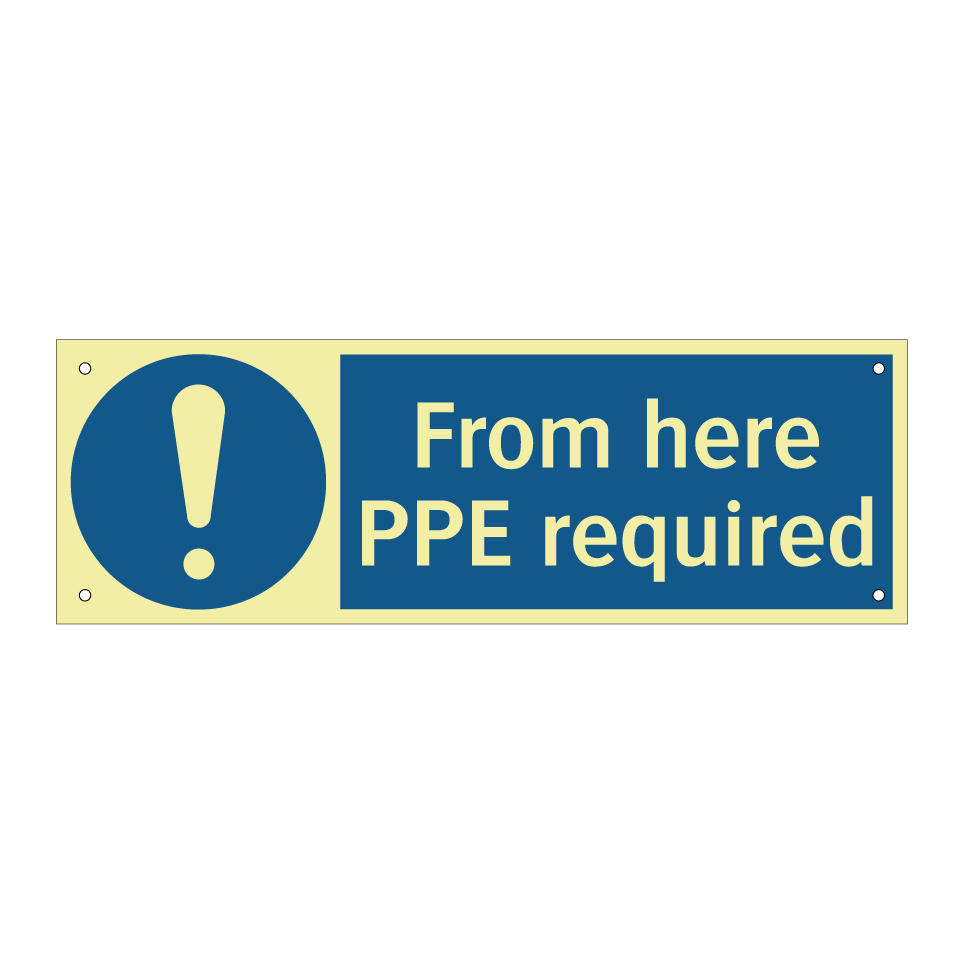 From here PPE required