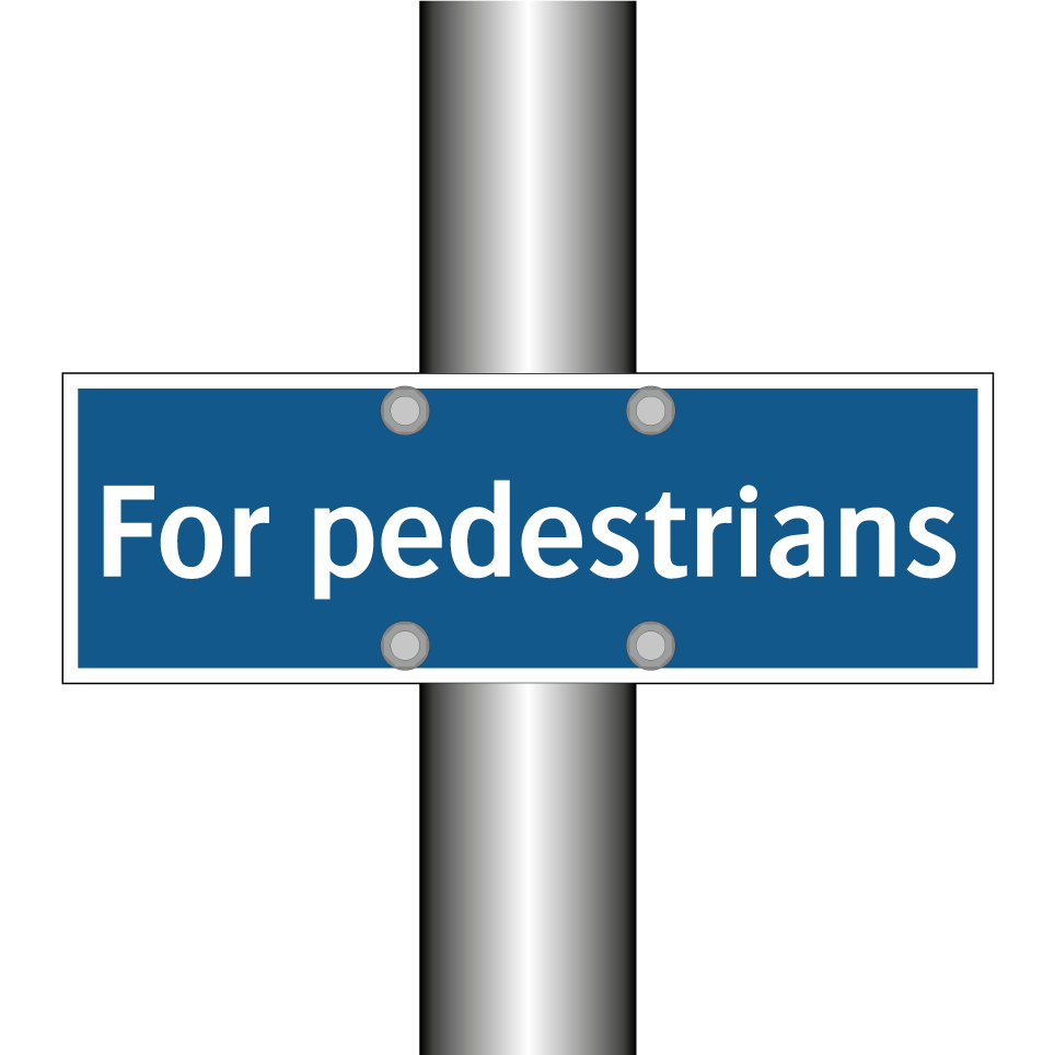 For pedestrians