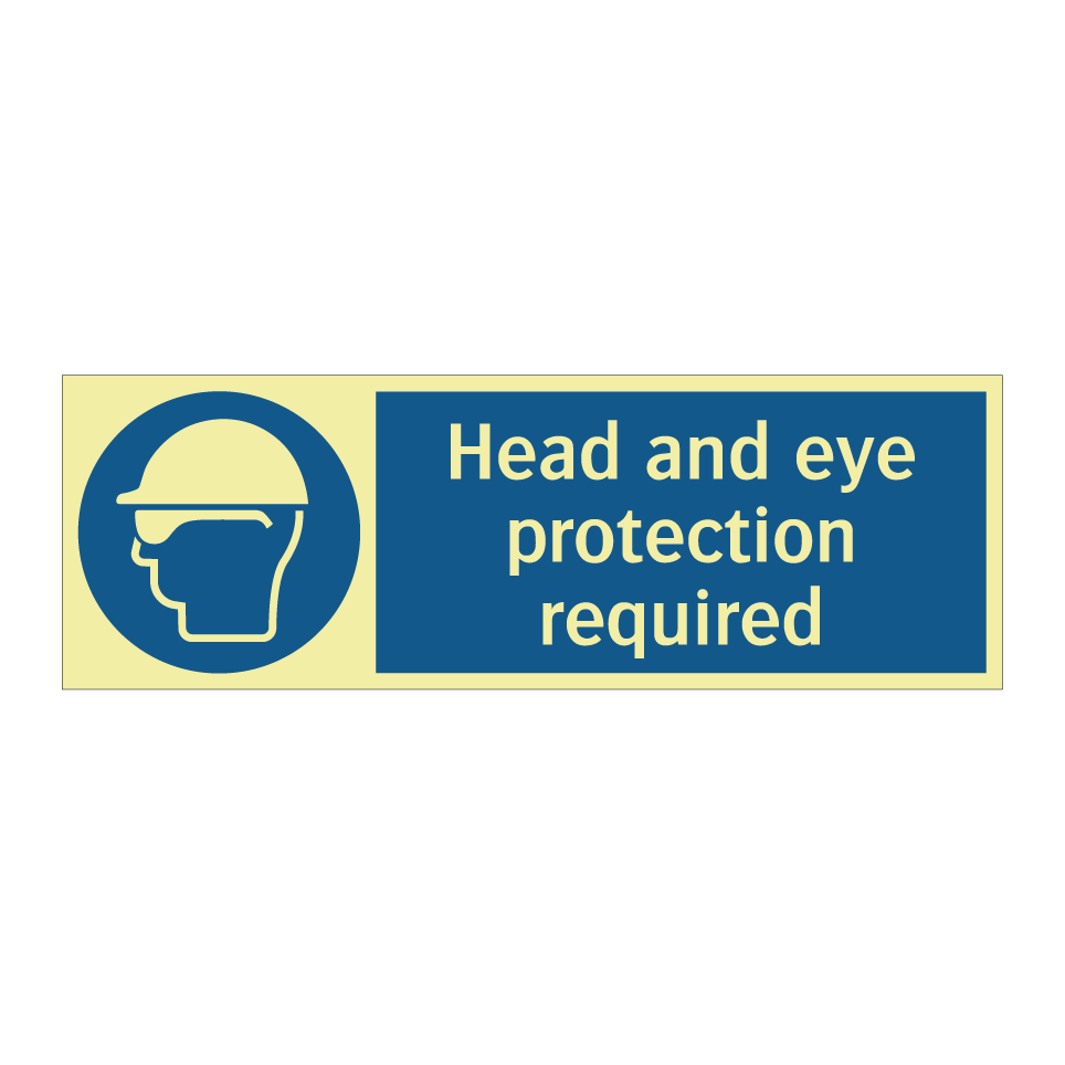 Head and eye protection required