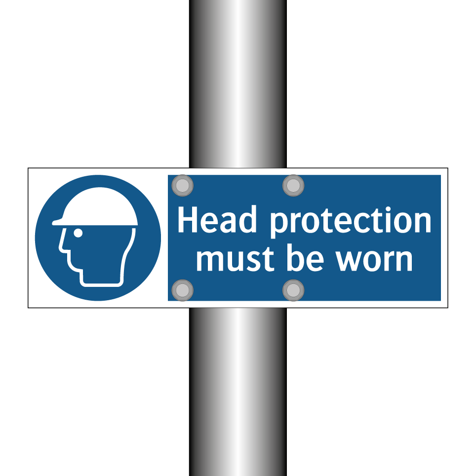 Head protection must be worn