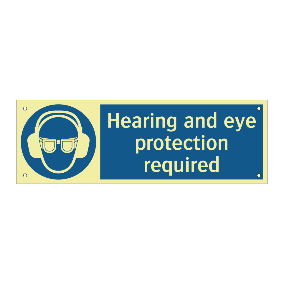 Hearing and eye protection required