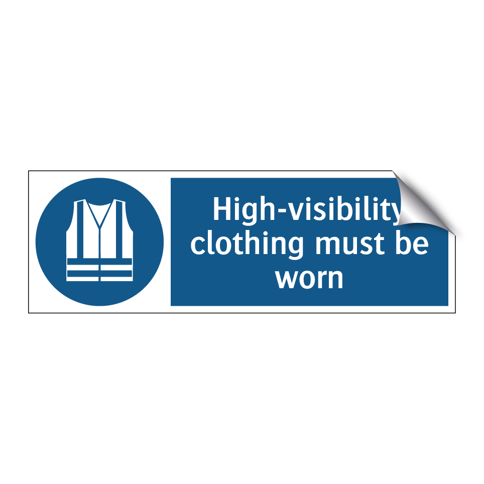High-visibility clothing must be worn