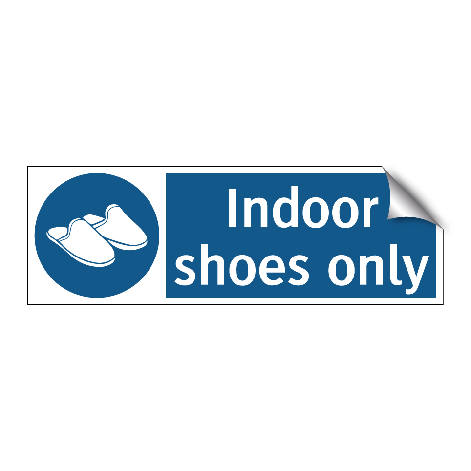 Indoor shoes only