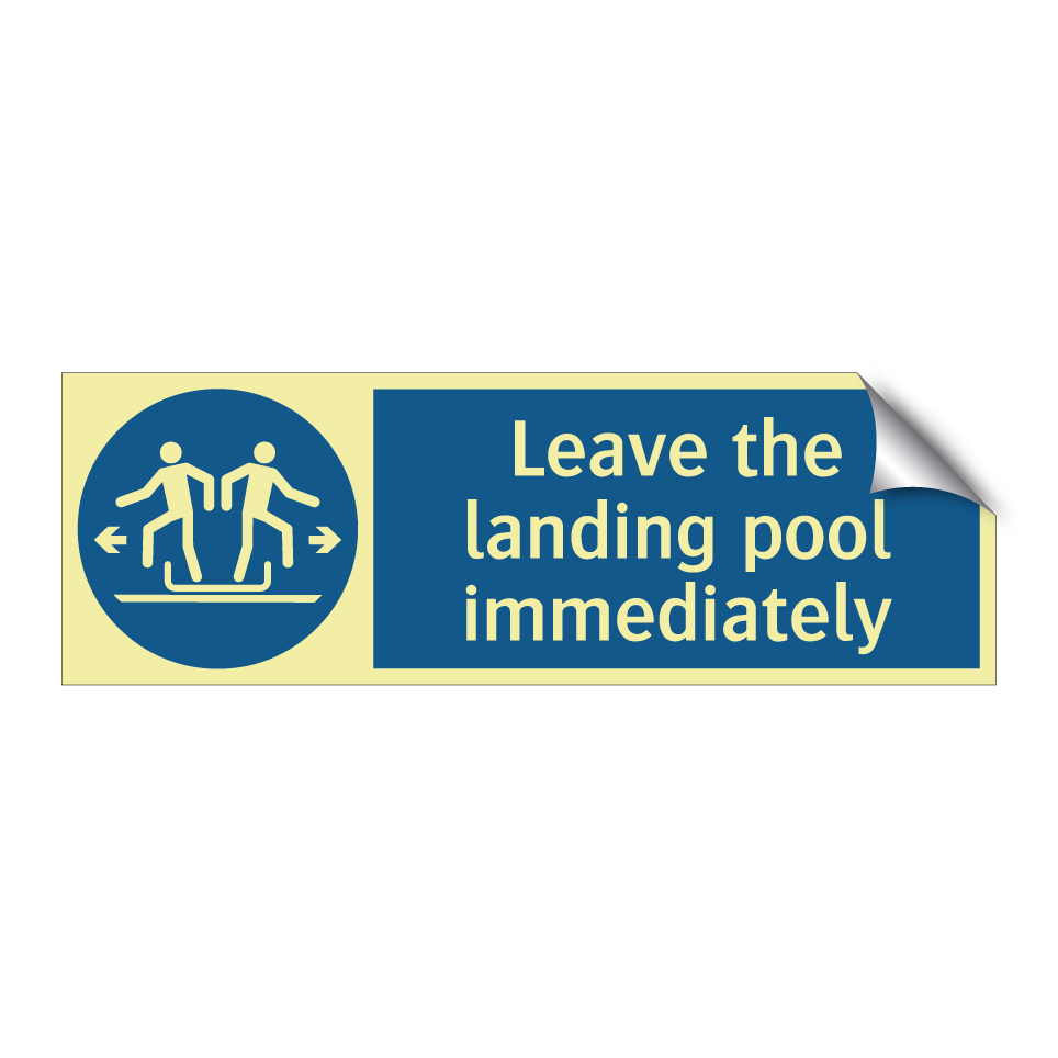 Leave the landing pool immediately