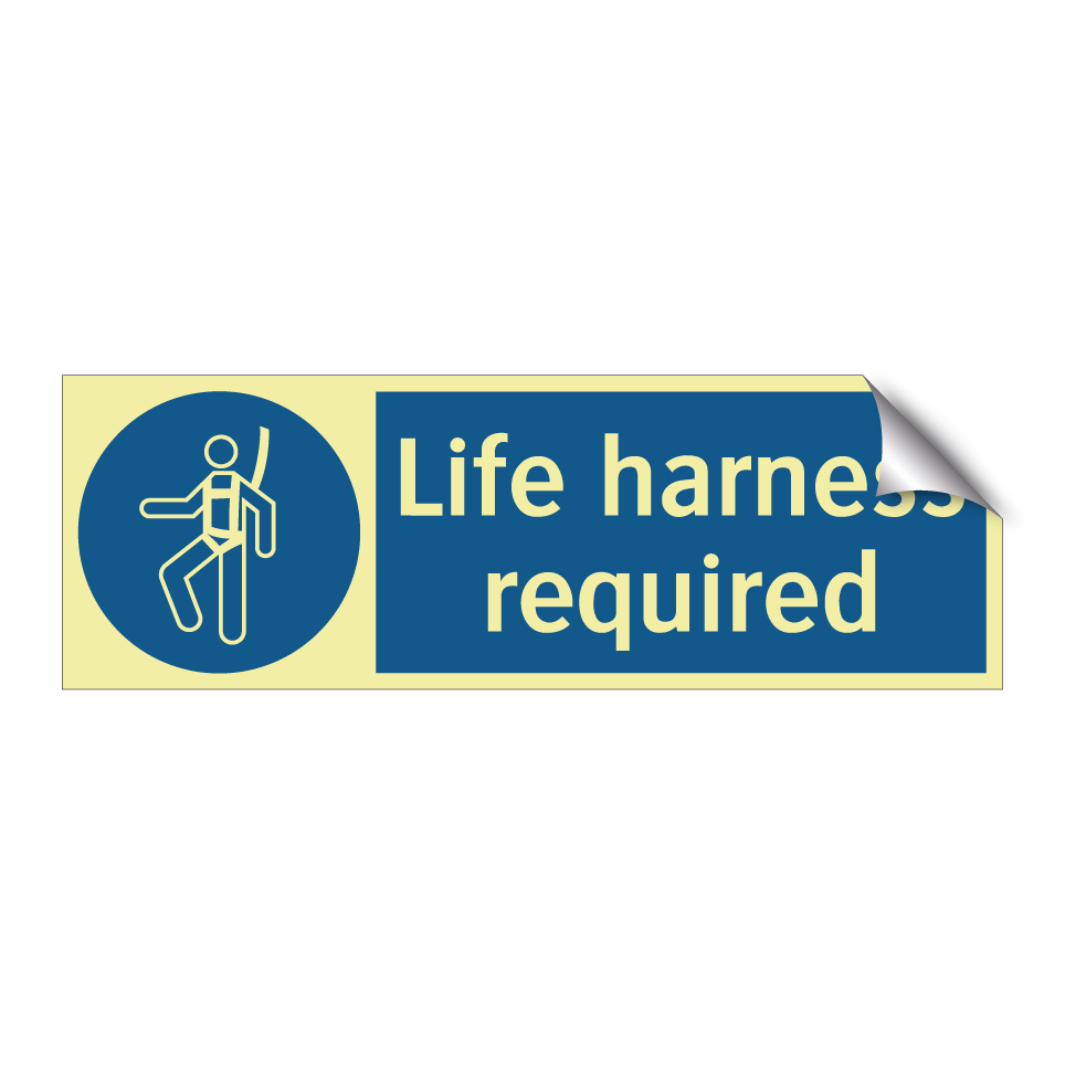 Life harness required