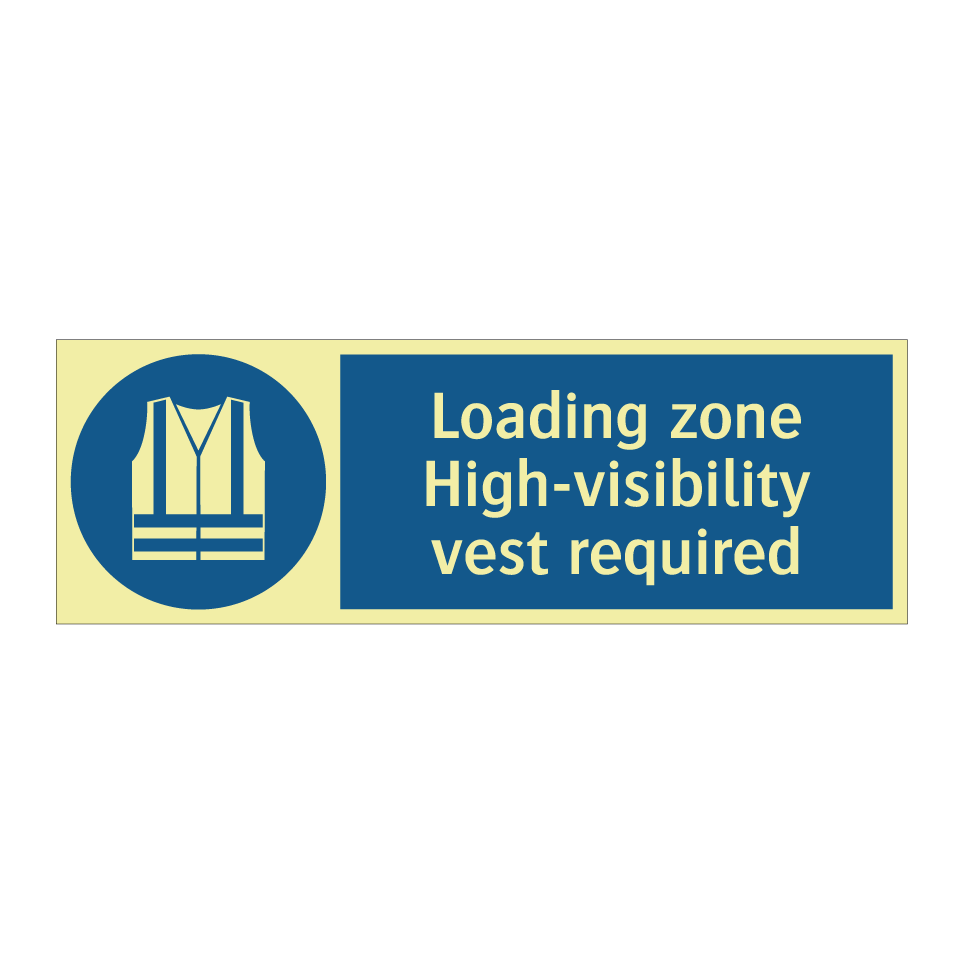 Loading zone High-visibility vest required