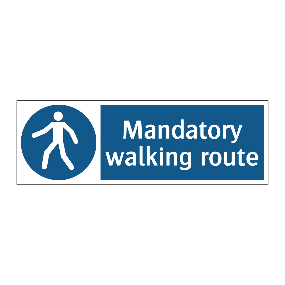 Mandatory walking route
