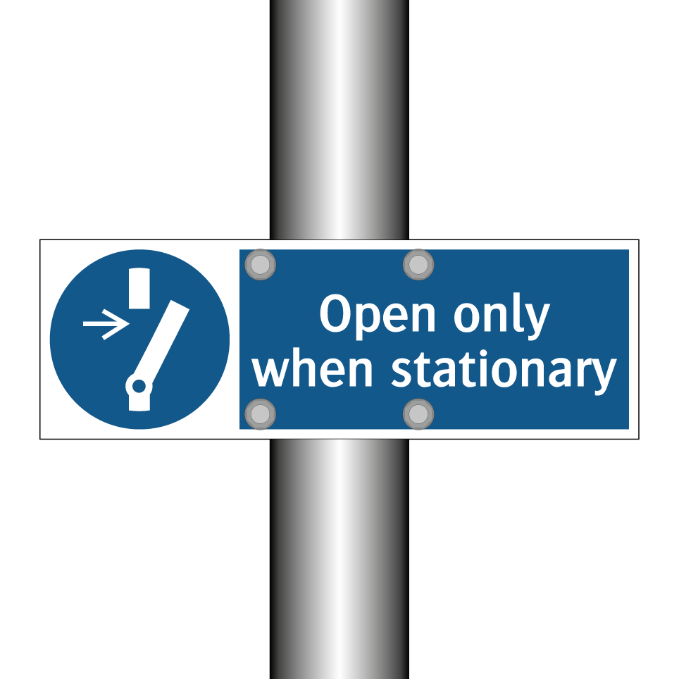 Open only when stationary