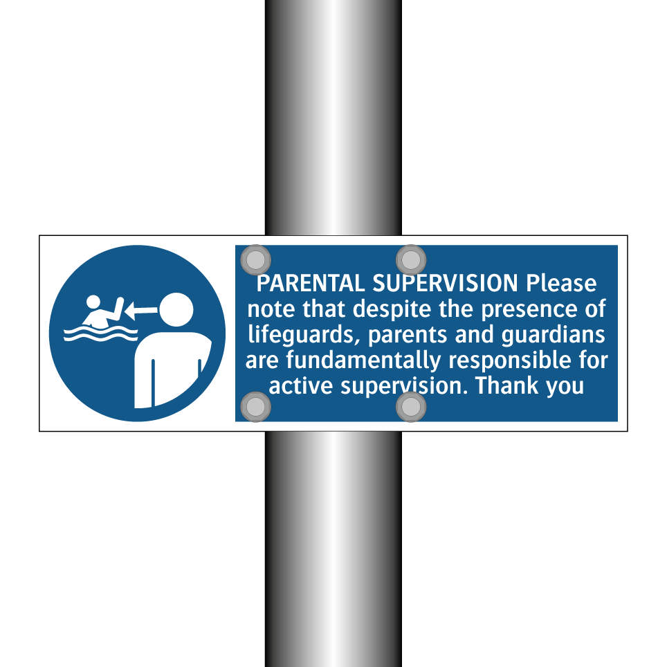PARENTAL SUPERVISION Please note that despite the presence of lifeguards, parents and guardians are fundamentally responsible for active supervision. Thank you