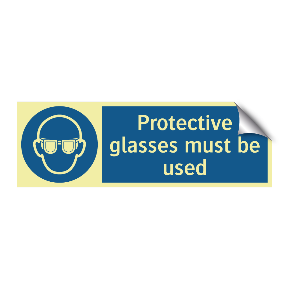 Protective glasses must be used