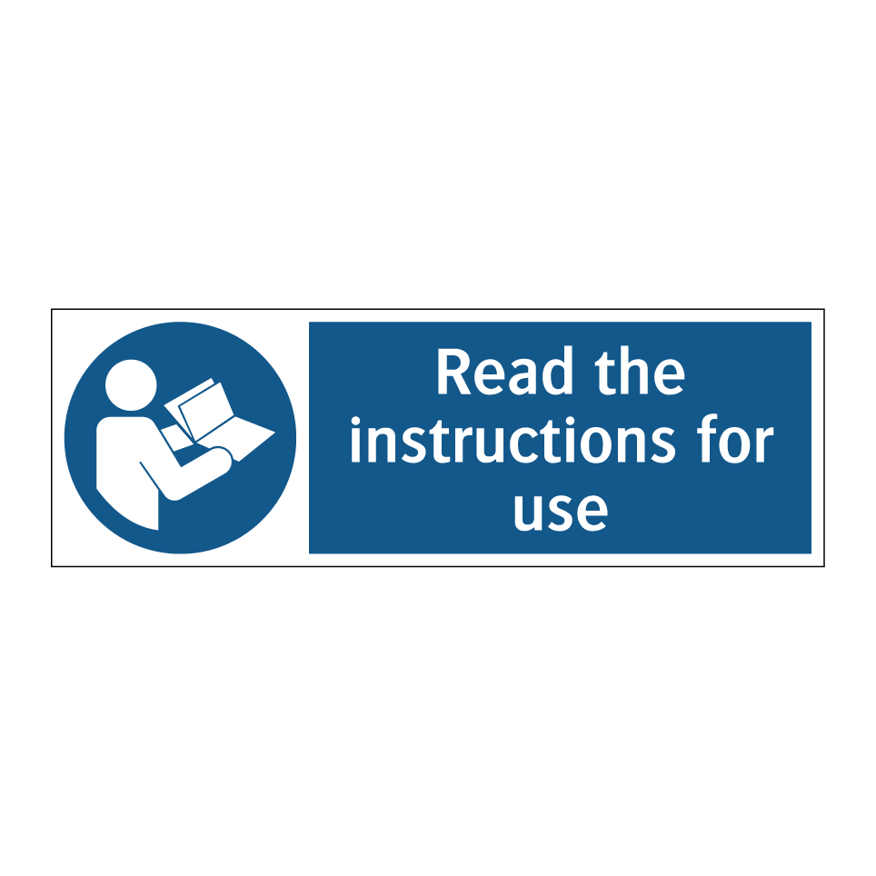 Read the instructions for use