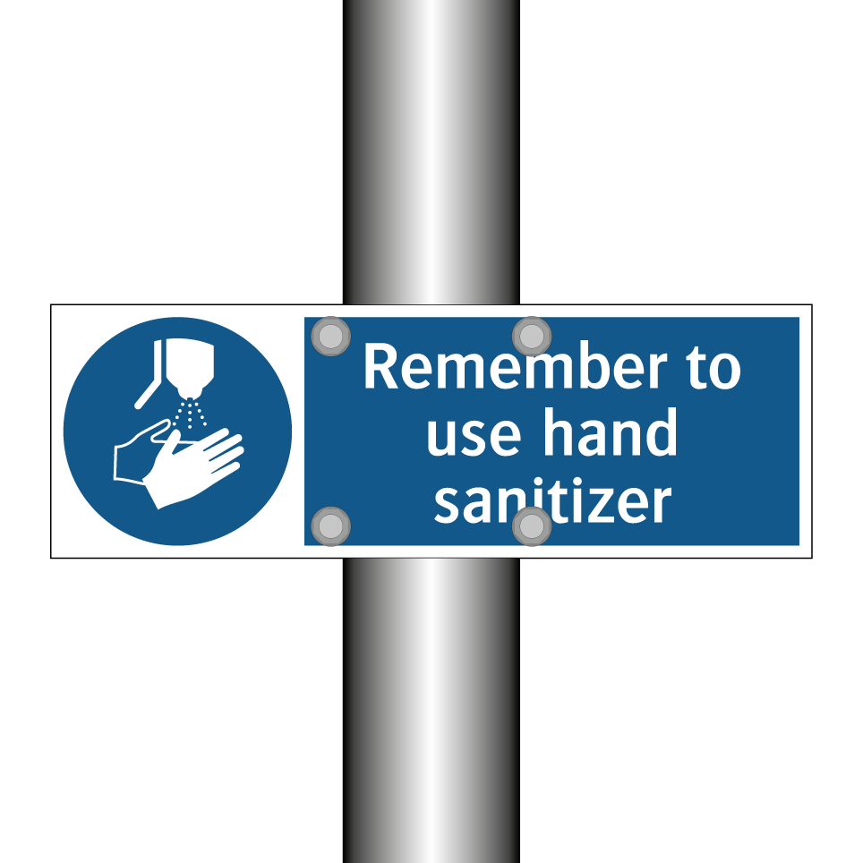 Remember to use hand sanitizer