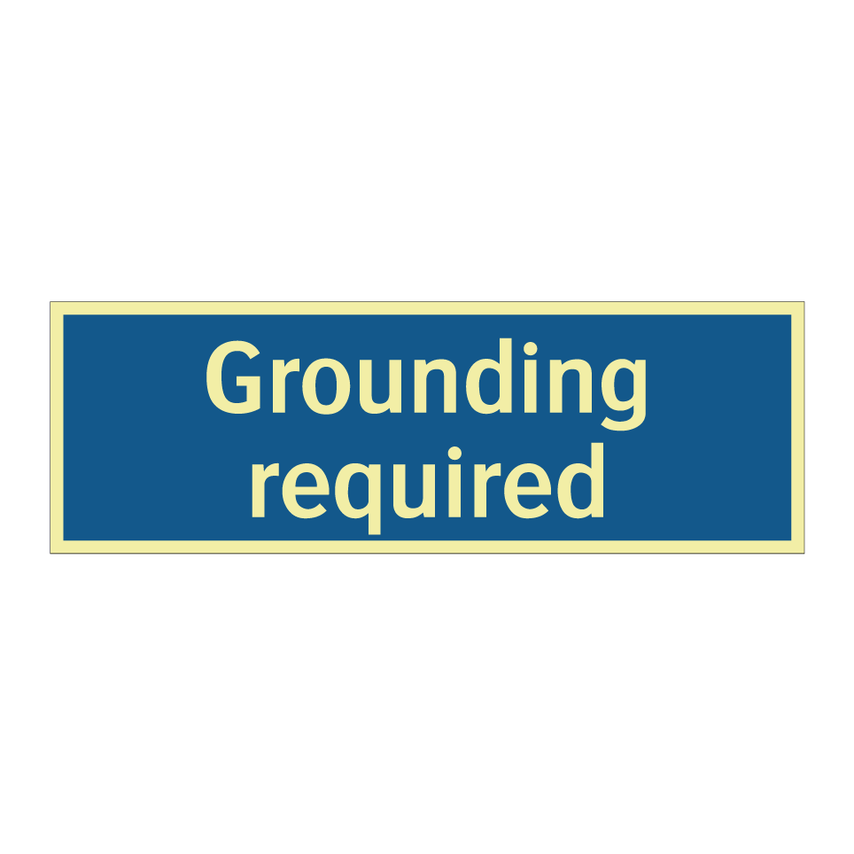 Grounding required