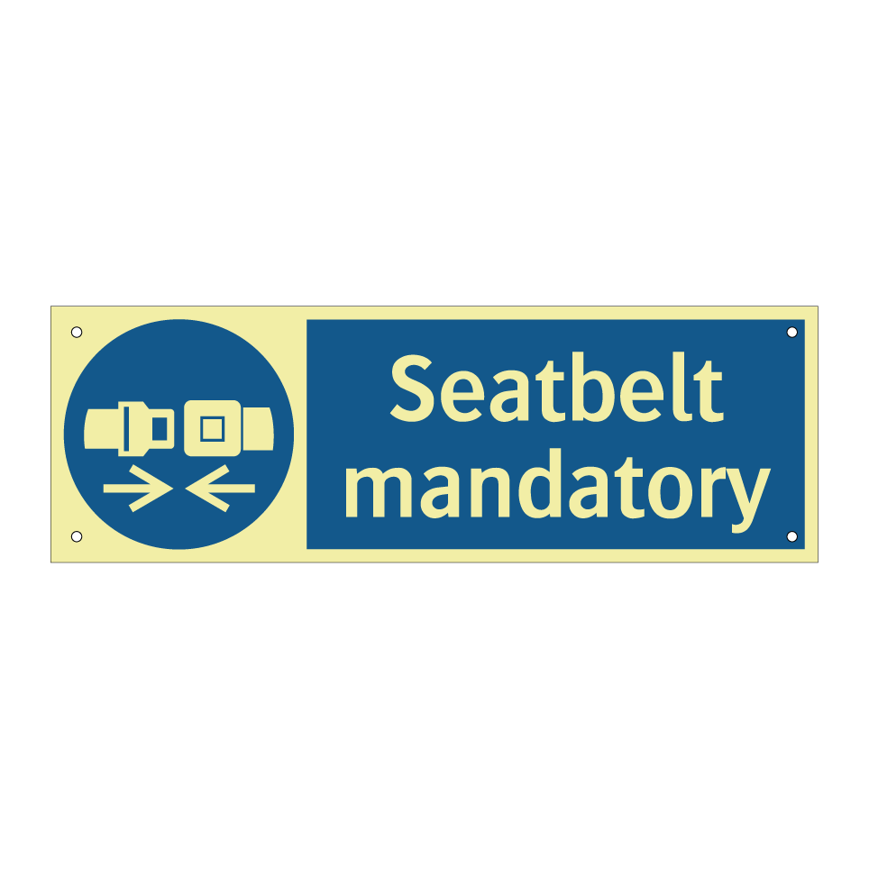 Seatbelt mandatory