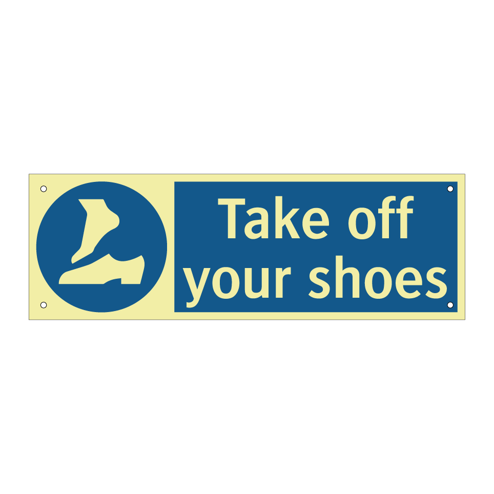 Take off your shoes