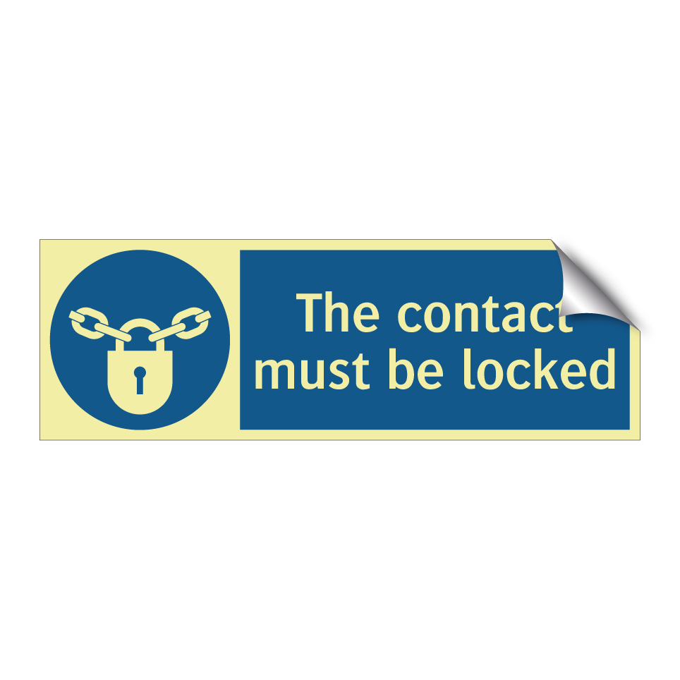 The contact must be locked