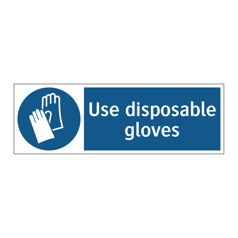 Use disposable gloves