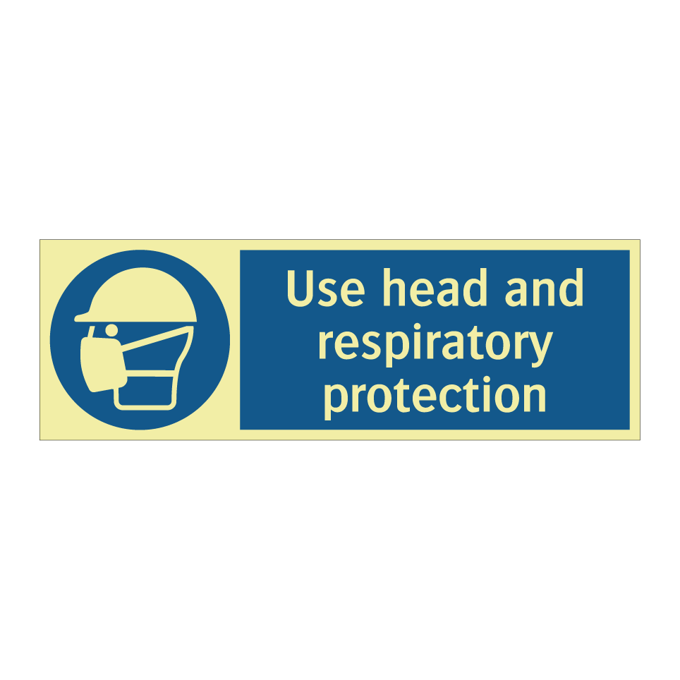 Use head and respiratory protection