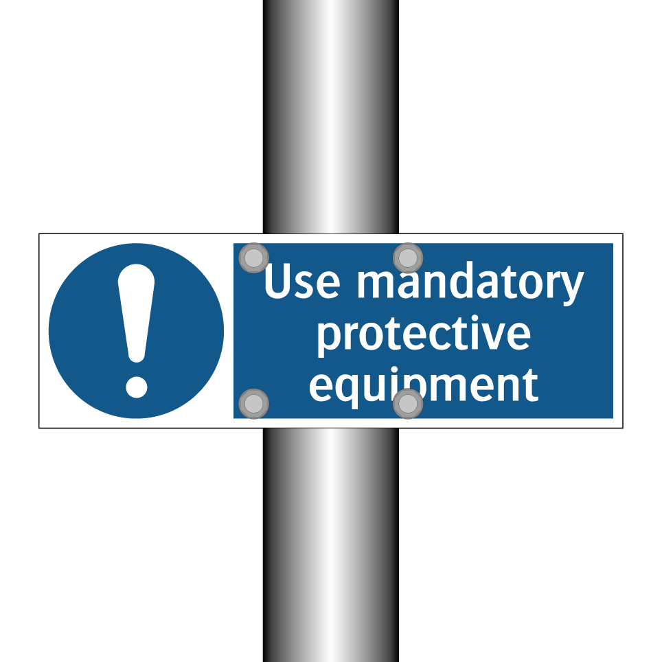 Use mandatory protective equipment
