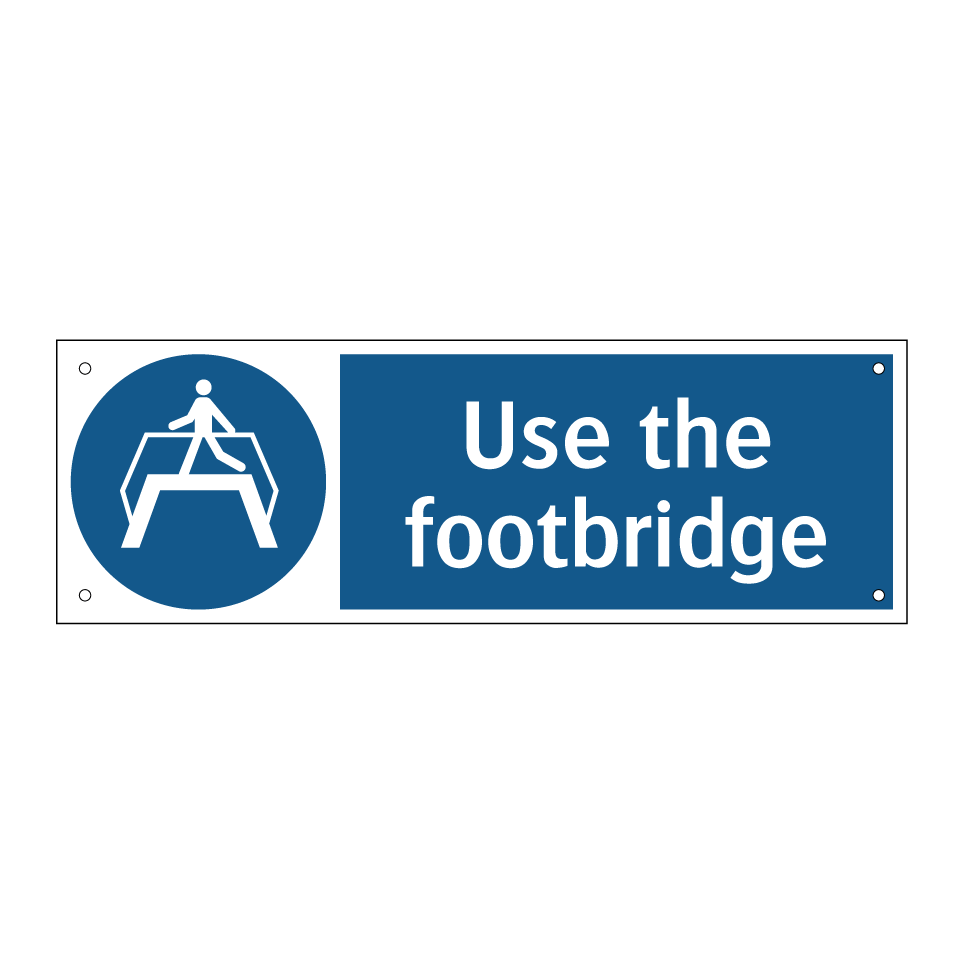 Use the footbridge