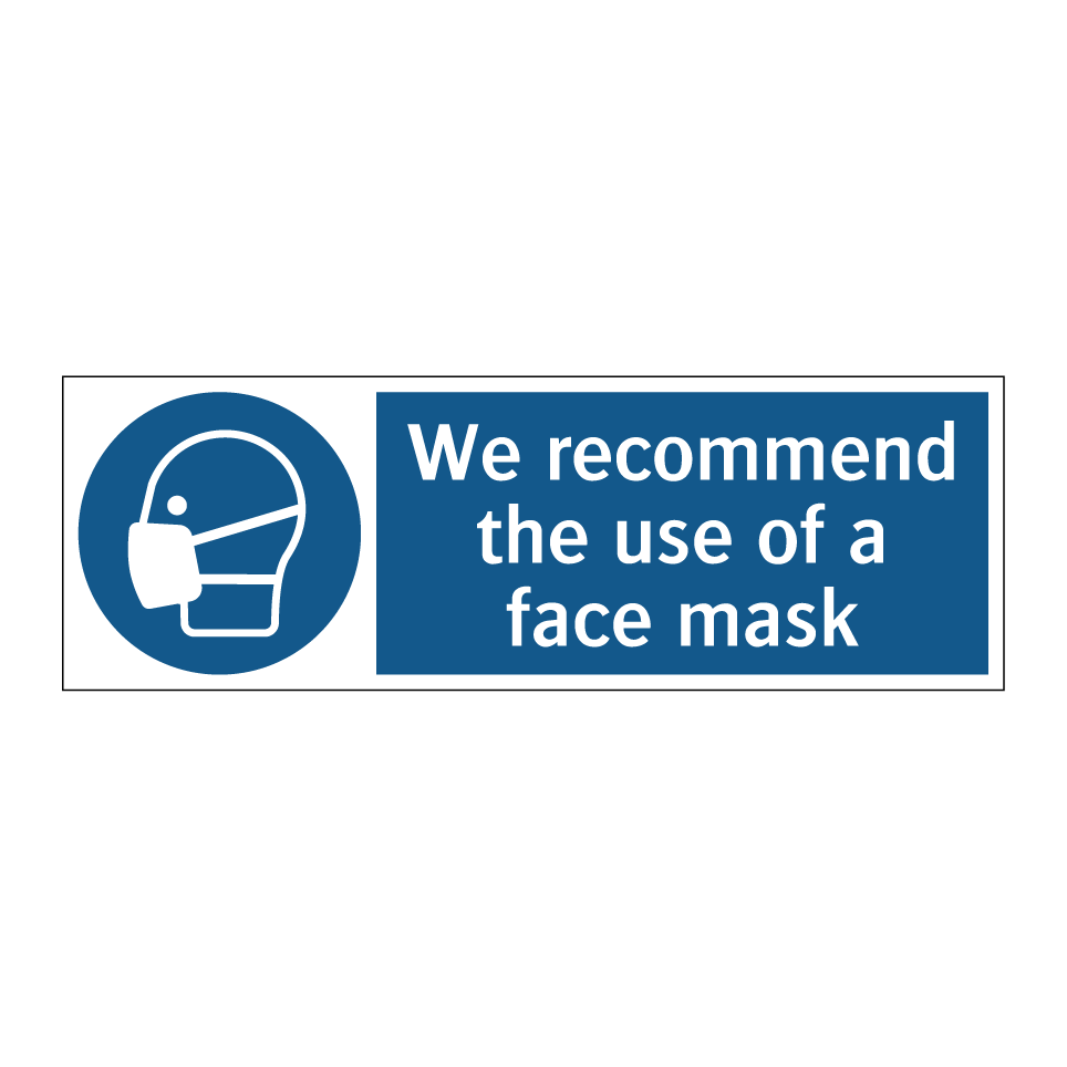 We recommend the use of a face mask