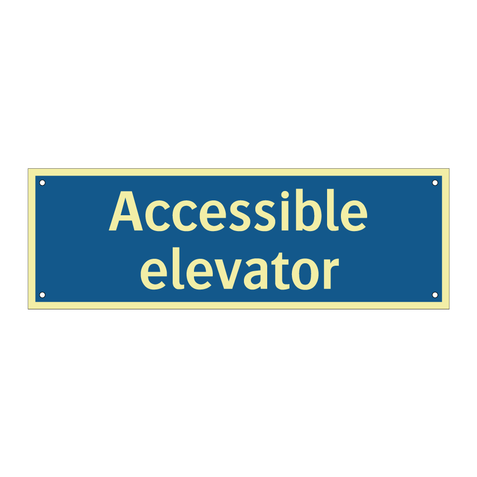 Accessible elevator
