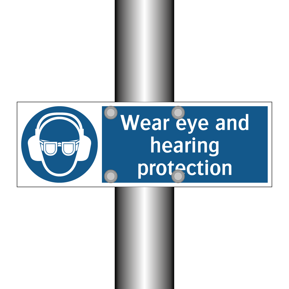 Wear eye and hearing protection