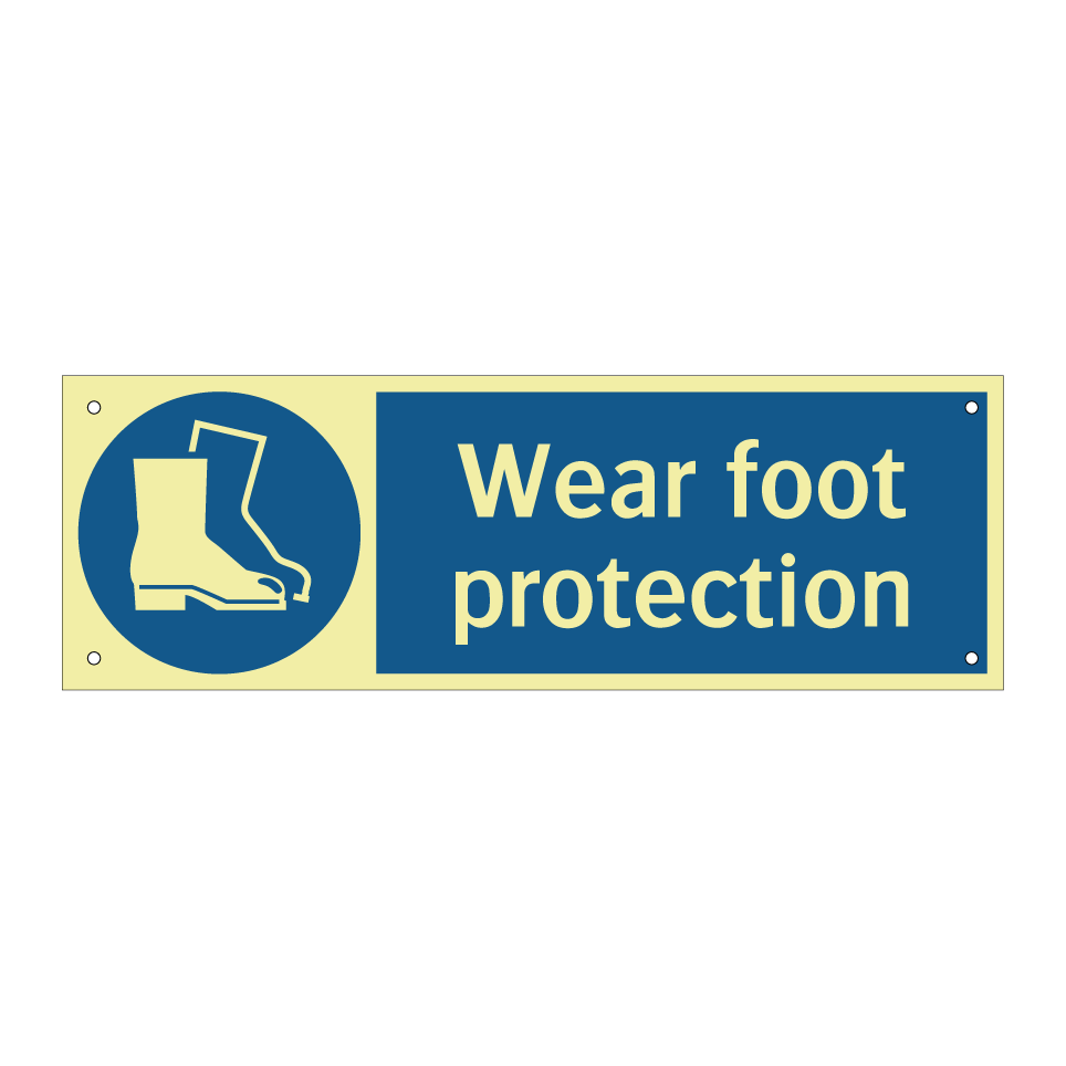 Wear foot protection