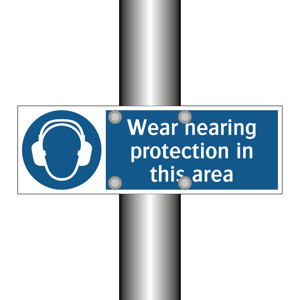 Wear hearing protection in this area